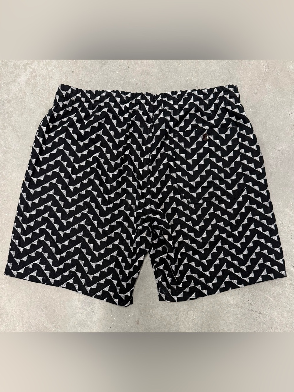 GUSTIN #101 Japan Grosgrain Triangles Shorts - Black